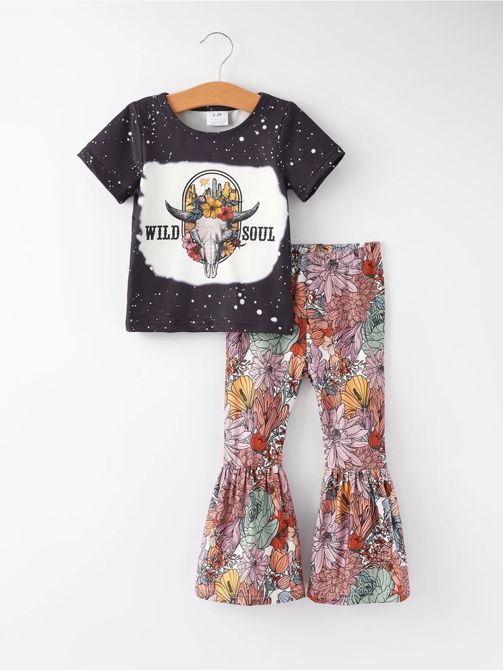 Rylee Faith Western Wild Soul Girls Outfit Set Bell Bottoms